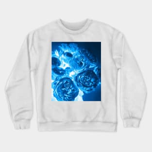 Cyanotype Photography Blue Roses Alternative Process Crewneck Sweatshirt